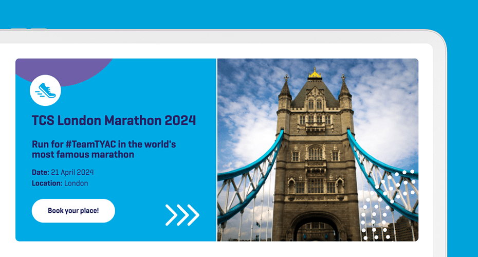 Book a place - call to action