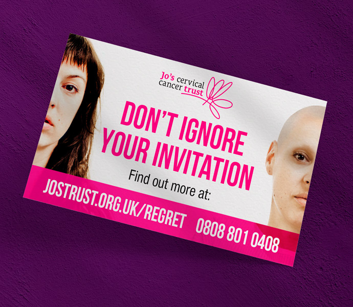 Online Donation Poster  Jo's Cervical Cancer Trust